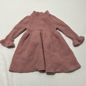 Baby gap pink sweater dress 3-6M